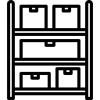 Pallet Racking with Boxes